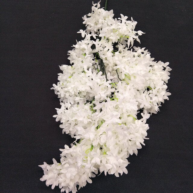 YO CHO 1PC Cherry Flower Silk Artificial Flowers Home Decorations DIY Wedding Prop Fake White Flowers Simulation Flowers Sakura
